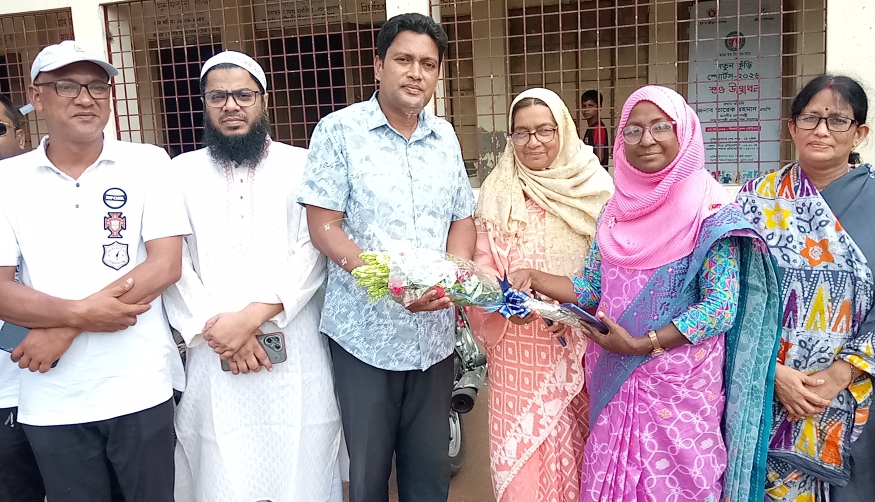পাঁচবিবিতে সমিরণ নেছা সপ্রাবির নবগঠিত কমিটিকে সংবর্ধনা
