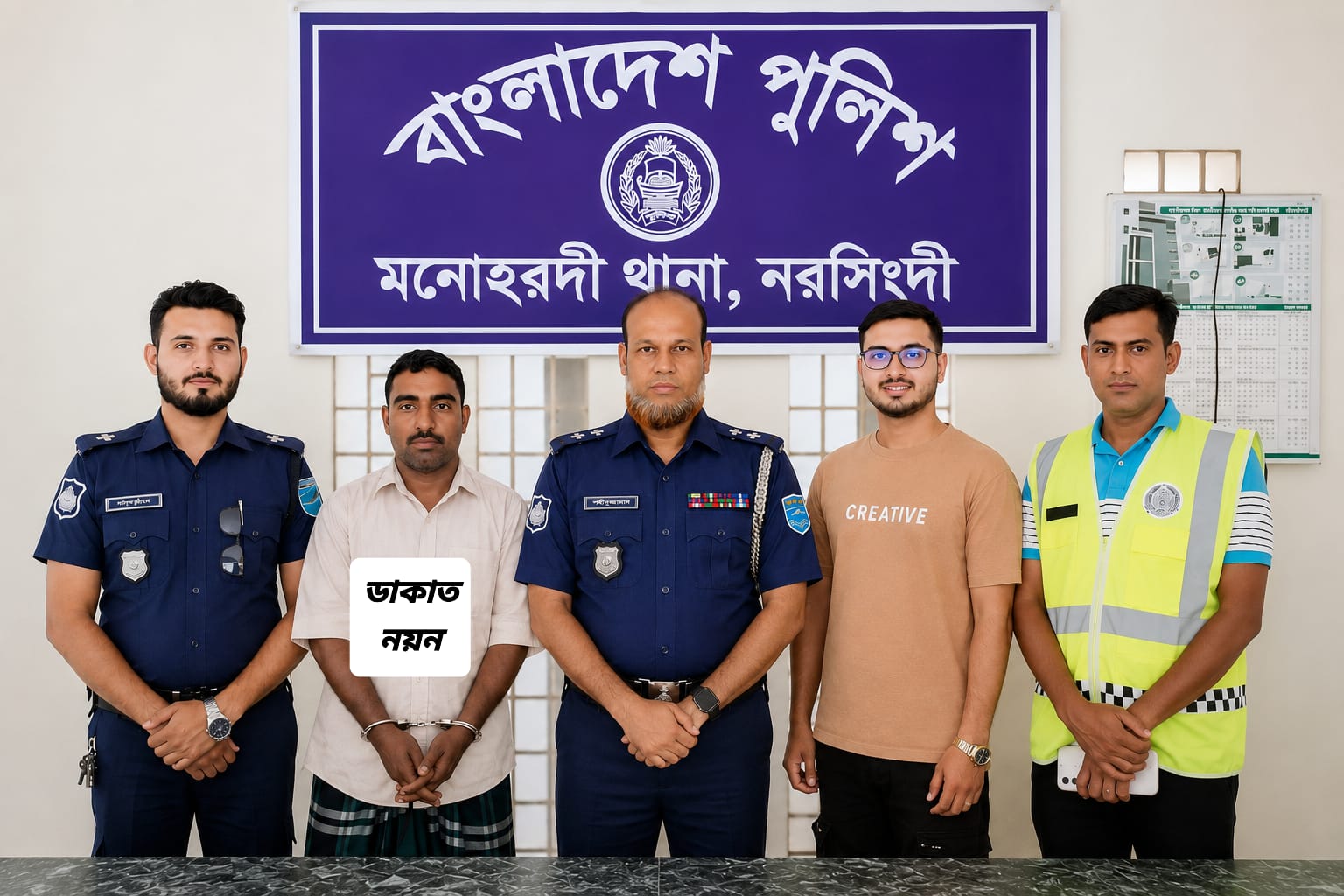 মনোহরদীর কুখ্যাত নয়ন ডাকাত নোয়াখালীর সেনবাগ থেকে গ্রেফতার