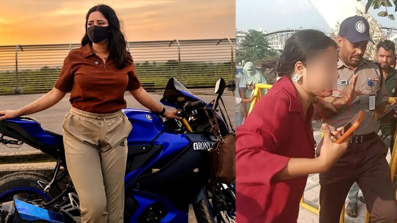 উল্টো পথে এসে সার্জেন্টের সঙ্গে লেডি বাইকারের চোটপাট, ৭ দিনের কারাদণ্ড