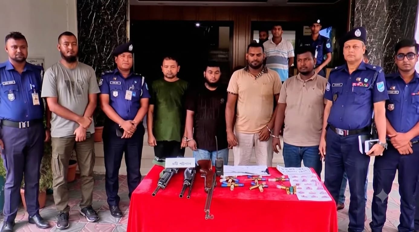 চাকরির প্রলোভন দিয়ে  লাইসেন্সধারীদের অস্ত্র লুট, গ্রেপ্তার চার