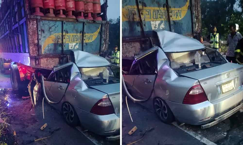 ভাঙ্গায় ট্রাকে প্রাইভেট কারের ধাক্কায় নিহত ৫