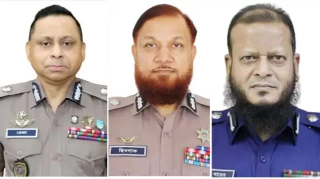 অবসরে গেলেন পুলিশের ঊর্ধ্বতন তিন কর্মকর্তা