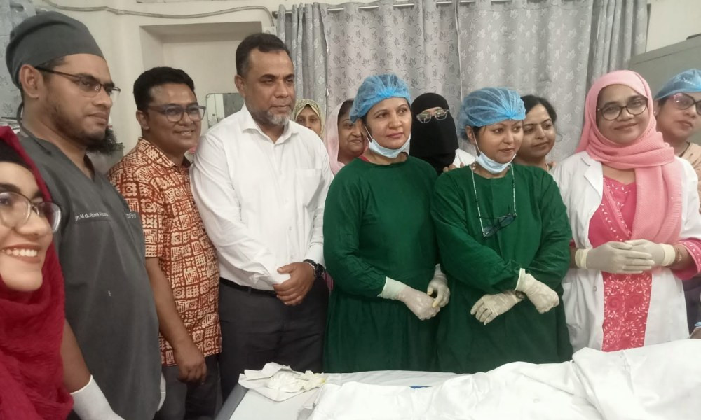 প্রথমবারের মতো সরকারি হাসপাতালে গর্ভের শিশুর শরীরে রক্ত সঞ্চালন