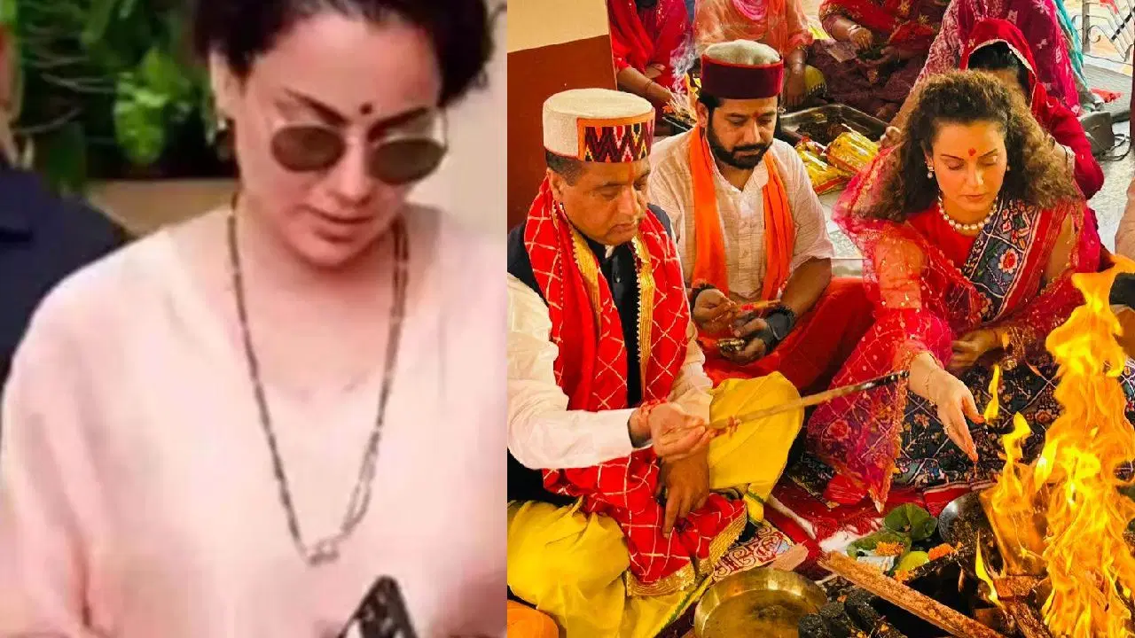 সিঁথিতে সিঁদুর গলায় মঙ্গলসূত্র, চুপিসারে বিয়ে করলেন কঙ্গনা!