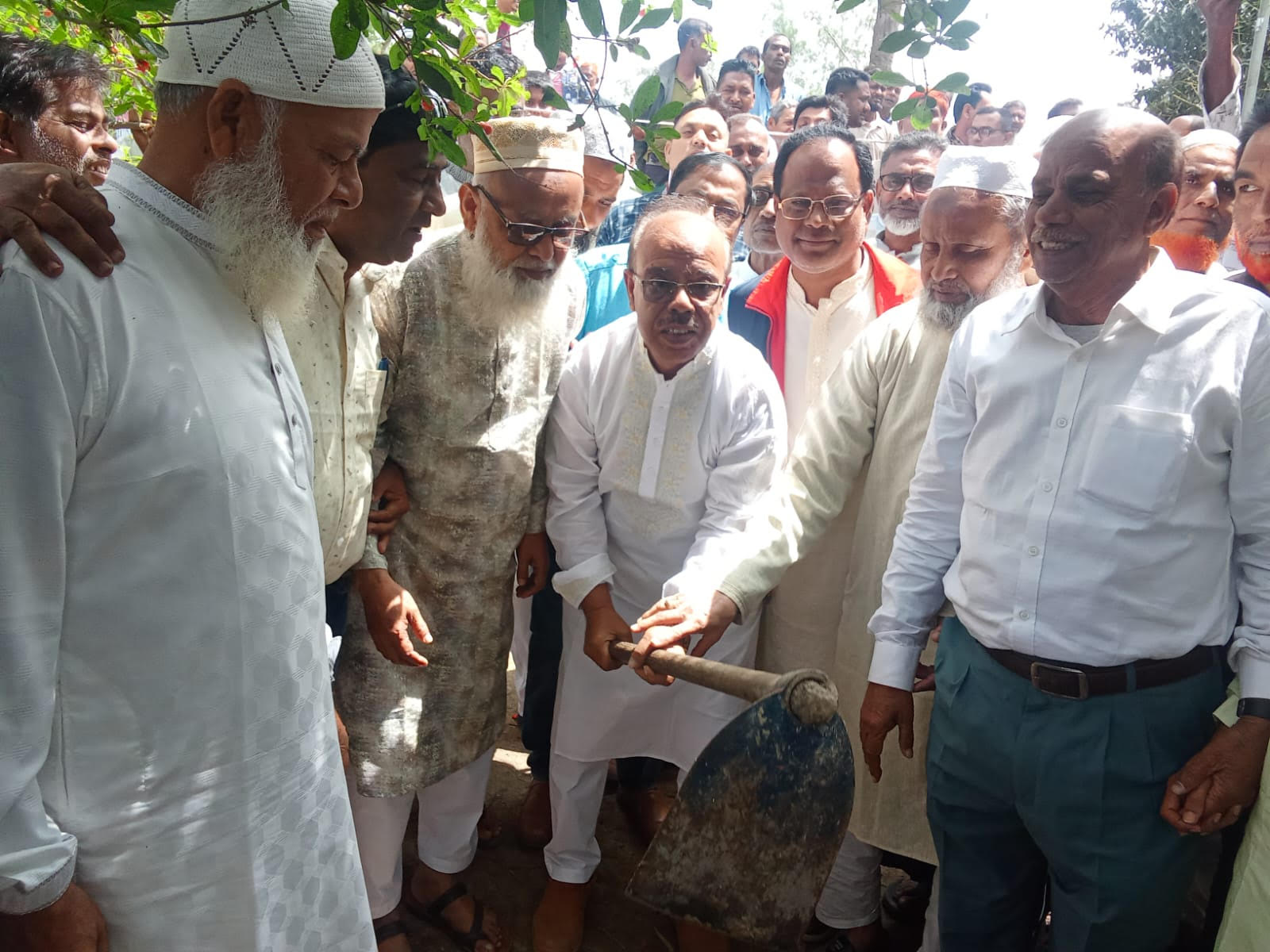 মানবিক সমাজে শিক্ষার বিকল্প নেই মাদ্রাসার ভিত্তি প্রস্তর স্থাপন অনুষ্ঠানে -রেজু