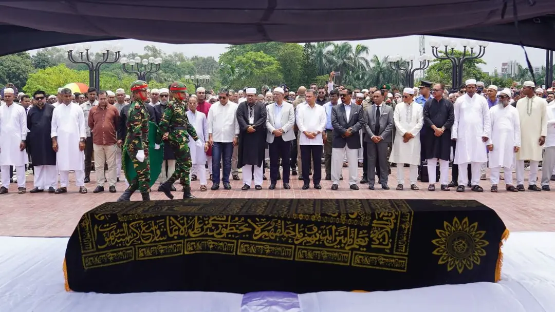 সাবেক প্রতিমন্ত্রী মিজানুর রহমানের জানাজায় অংশ নিলেন প্রধানমন্ত্রী