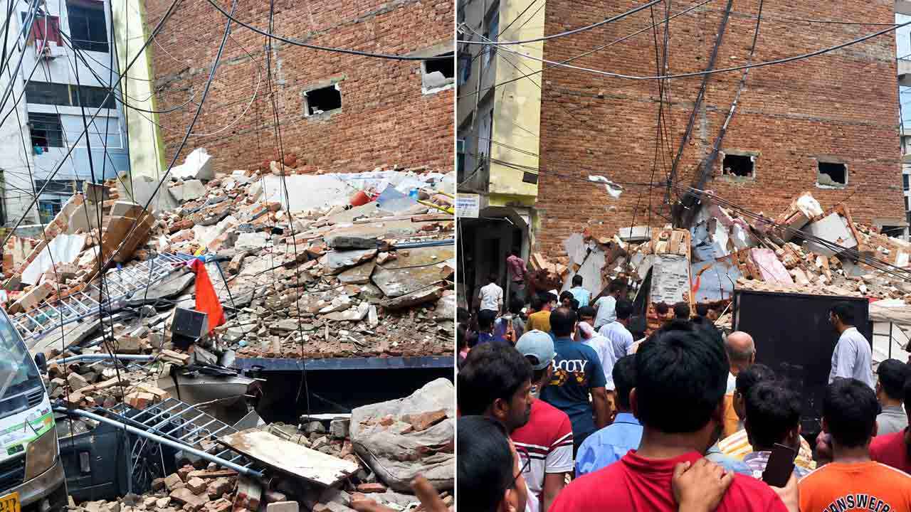 ভারতের রাজধানীতে বহুতল ভবন ধস, বহু হতাহতের শঙ্কা