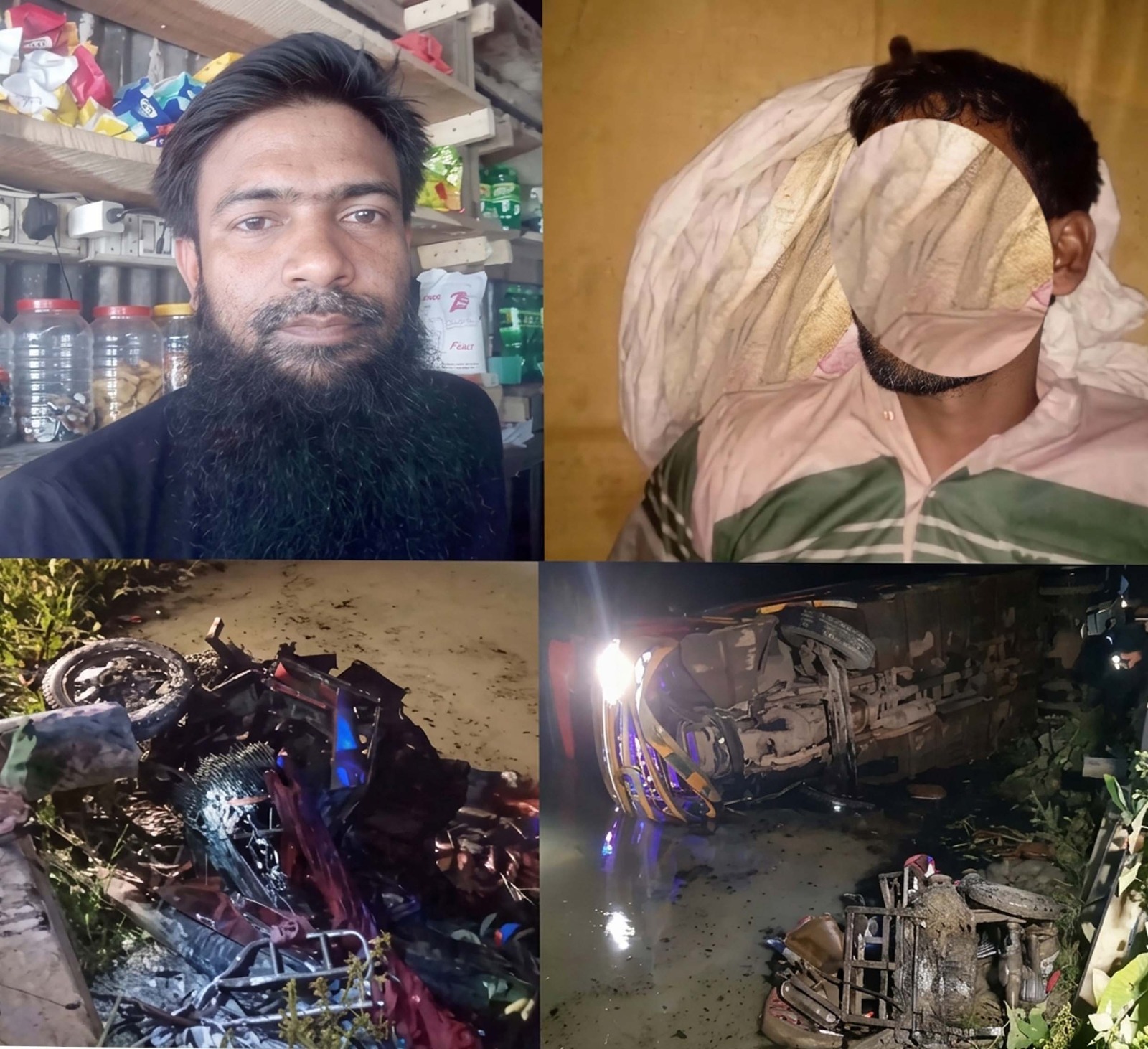 পটুয়াখালী বাস ও ইজিবাইকের মুখোমুখি সংঘর্ষে মা-মেয়েসহ নিহত ৪