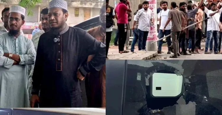 কুষ্টিয়ায় এমপি আমির হামজার গাড়িতে হামলা-ভাঙচুর