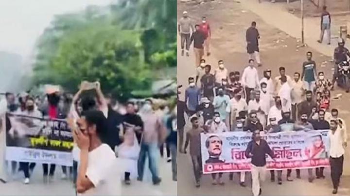 ঢাকার তিন স্থানে আওয়ামী লীগের ঝটিকা মিছিল, নিষিদ্ধ ছাত্রলীগের ৫ সদস্য গ্রেপ্তার