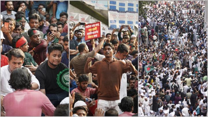 উত্তাল শাহবাগ, যেন ফিরে এসেছে ‘জুলাই’