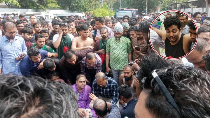আহত ৩৬ জন ঢামেকে, কাকরাইল না ছাড়ার ঘোষণা জবি শিক্ষক-শিক্ষার্থীদের