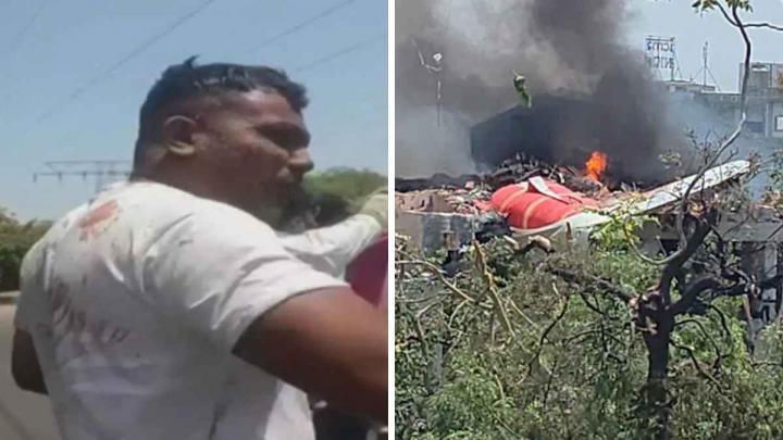 ভারতে বিমান বিধ্বস্ত: অলৌকিকভাবে  বেঁচে গেলেন  বিধ্বস্ত বিমানটির এক যাত্রী