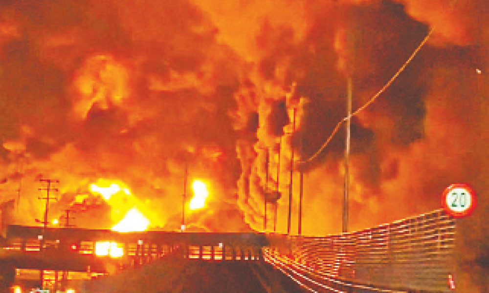 তেহরানে ‘আগুনের নদী’