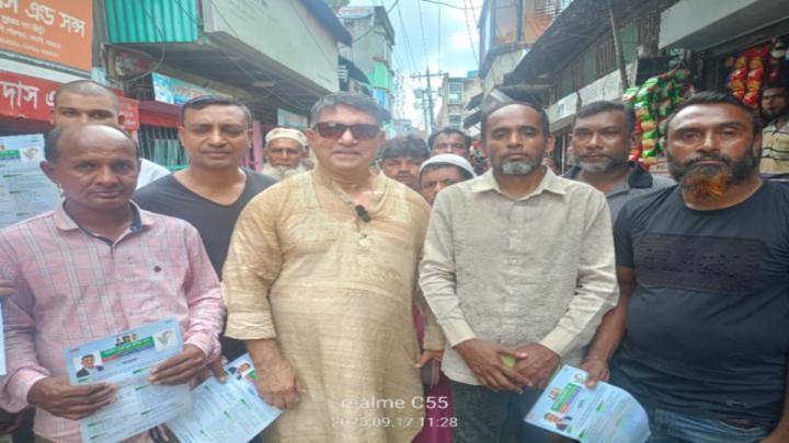 বেতাগীতে কর্নেল হারুনের ধানের শীষের পক্ষে প্রচারণা