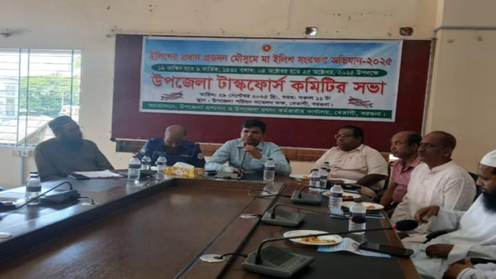 বেতাগীতে মা ইলিশ সংরক্ষণে টাস্কফোর্স কমিটির সভা অনুষ্ঠিত