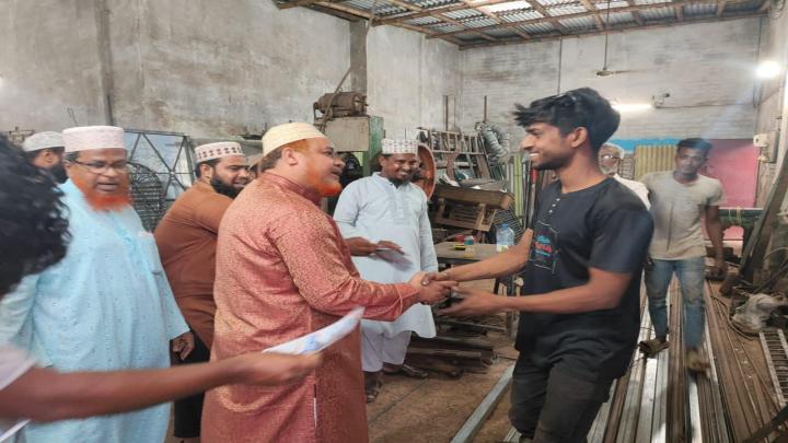 জীবননগর শহরে গনসংযোগ করলেন জেলা আমীর রুহুল আমিন