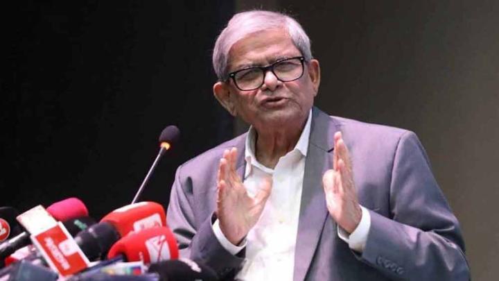 গণতন্ত্র ফিরিয়ে আনার একমাত্র পথ নির্বাচন : মির্জা ফখরুল