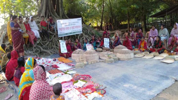 আন্তর্জাতিক গ্রামীণ নারী দিবস উপলক্ষ্যে শ্যামনগরে হস্তশিল্প মেলা ও নারী সমাবেশ