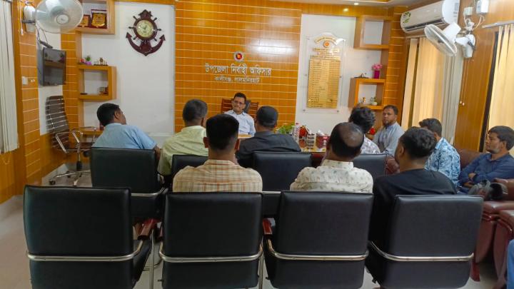 কালীগঞ্জে নবাগত ইউএনও’র সাথে সাংবাদিকদের মতবিনিময়