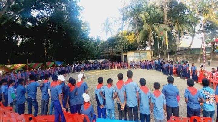 রাণীনগরে স্কাউটদের মিলনমেলা পাঁচ দিনব্যাপী ক্যাম্পুরীর সমাপনী