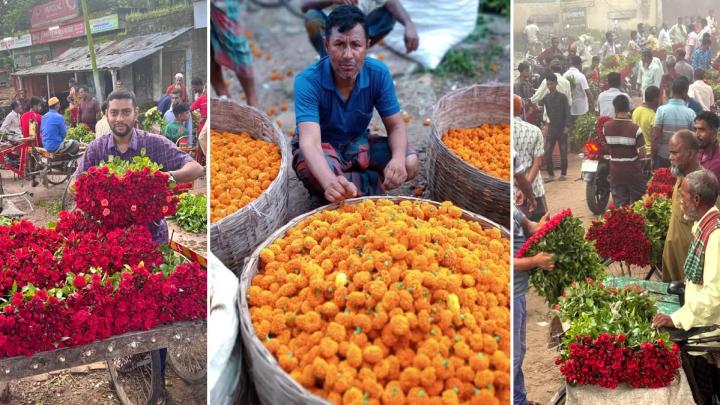 চার দিবস সামনে রেখে সেজে উঠেছে ‘ফুলের রাজধানী’ গদখালি