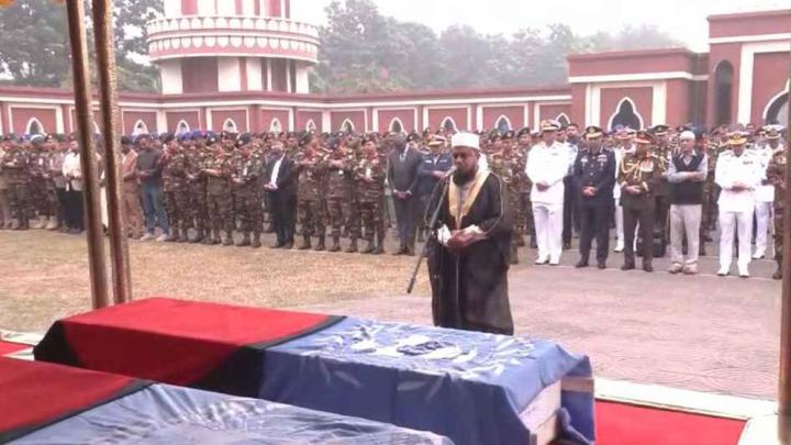 ৬ শান্তিরক্ষীর জানাজা সম্পন্ন, নেওয়া হচ্ছে গ্রামের বাড়িতে