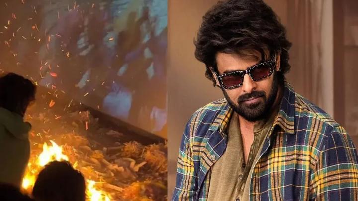 সিনেমাহলের ভিতরে আগুন জ্বালিয়ে উল্লাস প্রভাসের ভক্তদের