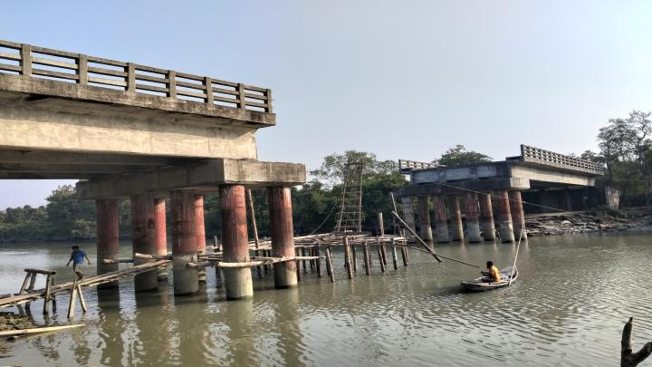 তালতলী ইকোপার্ক সংলগ্ন সোনাকাটা বন্ধ থাকা সেতুটির নির্মাণ কাজ শুরু