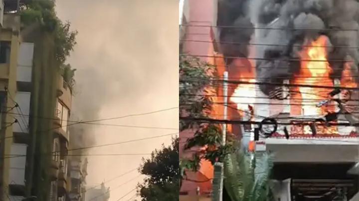 উত্তরায় বহুতল ভবনে অগ্নিকাণ্ডে নিহত ৩, আহত ১৩