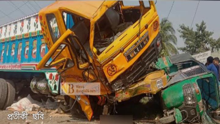 বোয়ালমারীতে  ট্রাক নসিমন সংঘর্ষে নিহত ১  আহত ২