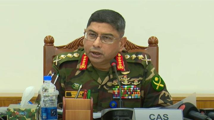 নির্বাচন না হওয়ার কোনো সুযোগ নেই, সবাই আন্তরিকভাবে কাজ করছি : সেনাপ্রধান