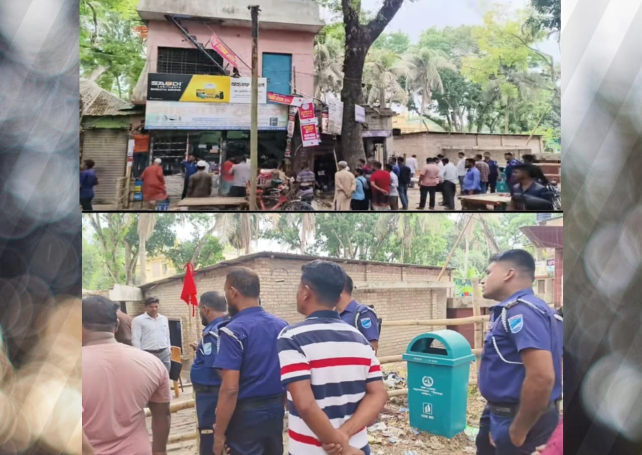 আলফাডাঙ্গায় আদালতের নির্দেশে উচ্ছেদ অভিযান:৩ তলা ভবন ভাঙার নির্দেশ