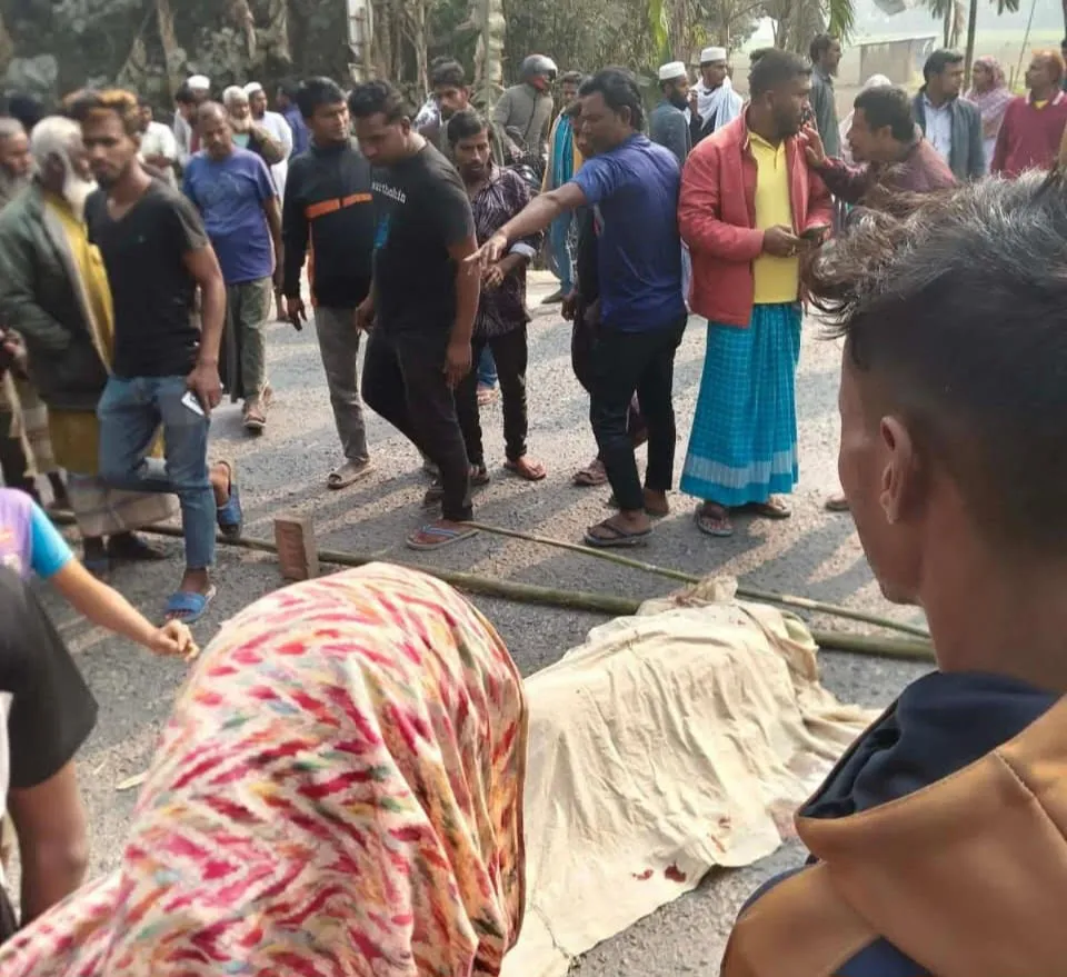 তেঁতুলিয়ায় মোটরসাইকেলের ধাক্কায় পথচারীর মৃত্যু, আহত ১