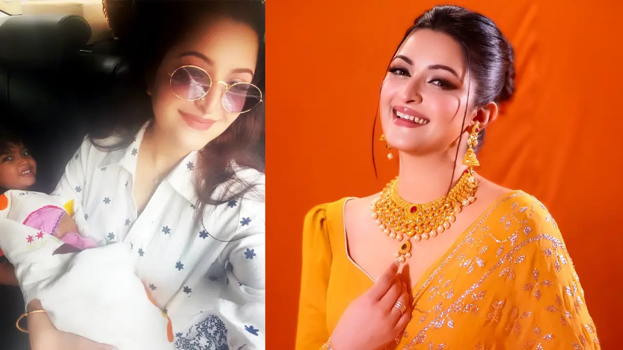 শিশু কোলে ছবি দিয়ে পরীমণি বললেন ‘তিন নম্বর জন ডান’