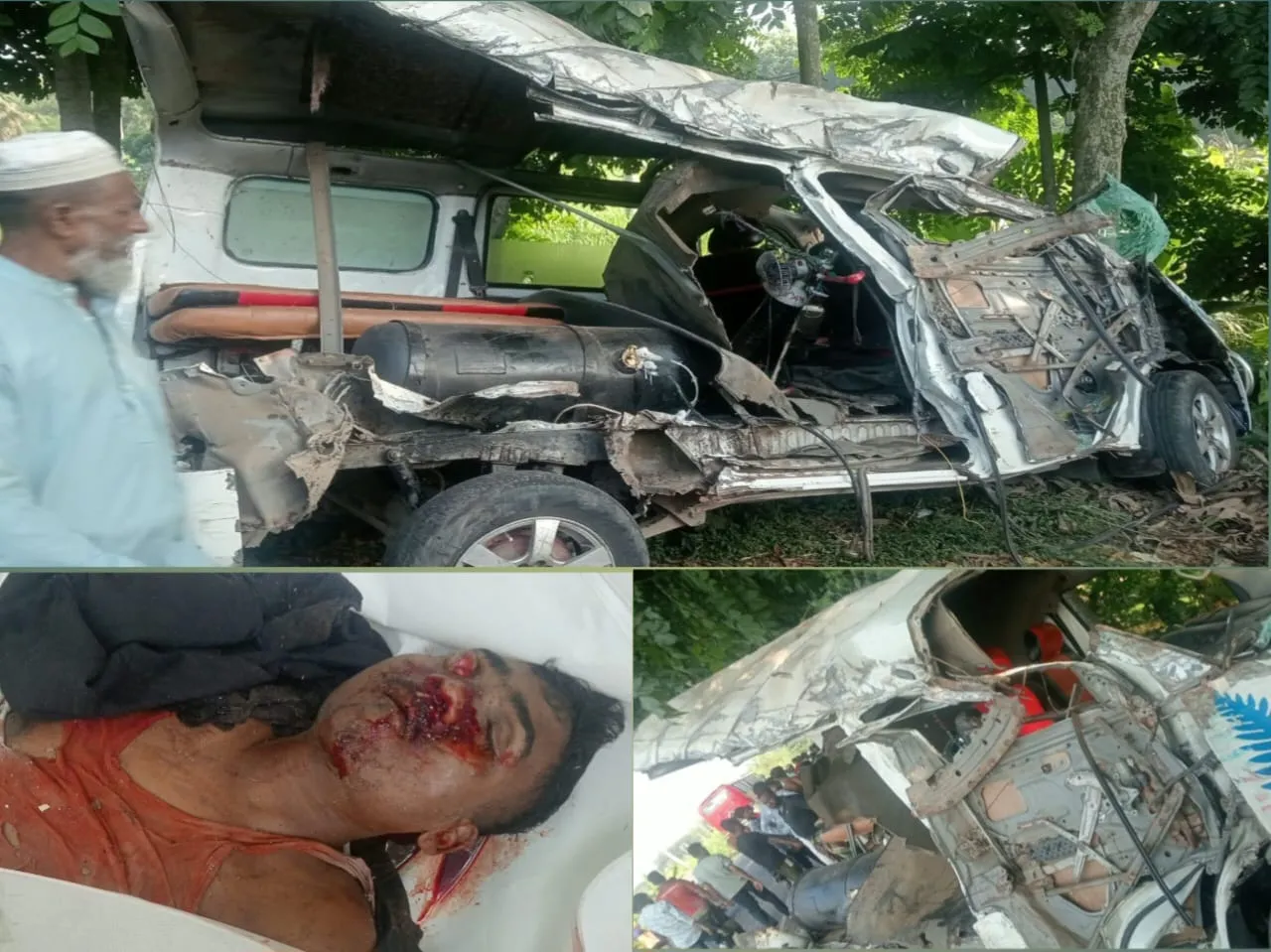 মধুখালীতে বাস-এ্যাম্বুলেন্সের মুখোমুখি সংঘর্ষে নিহত-৩