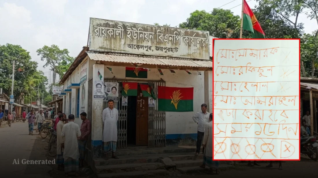 ‘হত্যা করা হবে, সময় ১৫ দিন’— বিএনপি কার্যালয়ে চিরকুট ঘিরে নেতাকর্মীরা আতঙ্কে