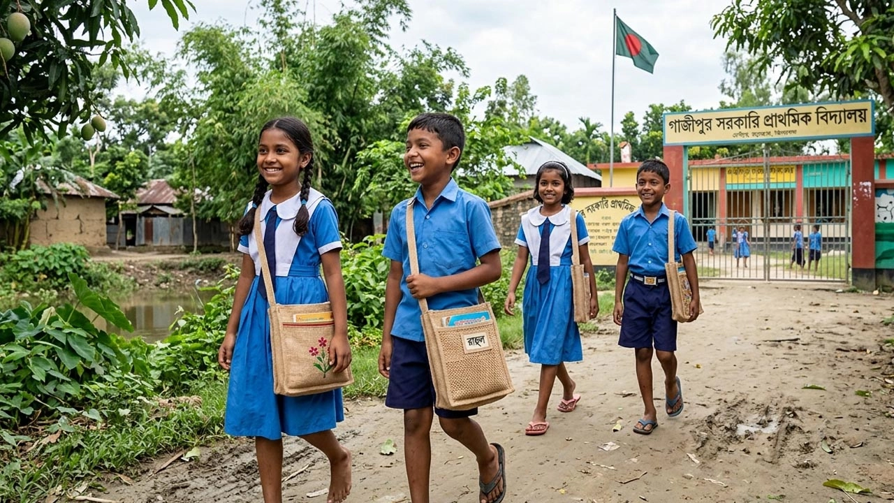 প্রাথমিকের শিক্ষার্থীদের পাটজাত ব্যাগ এবং স্কুল ড্রেস দেবে সরকার